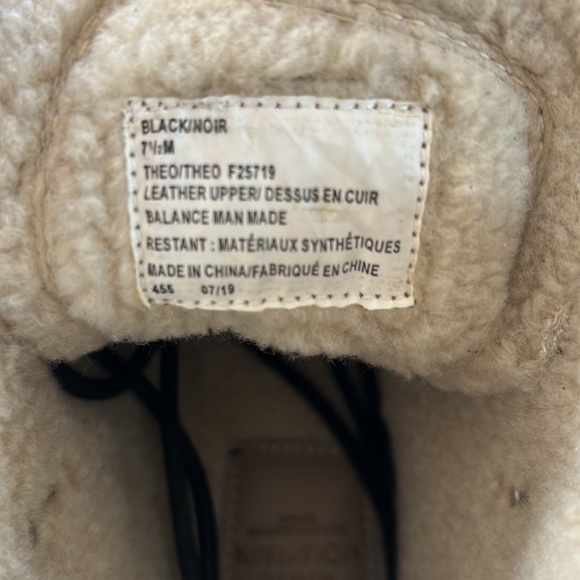 White mountain boots NWT black with plaid detailing - Picture 5 of 6